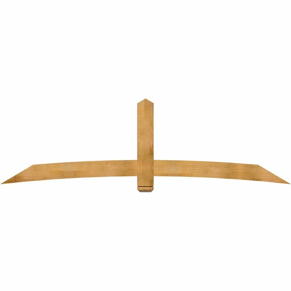 Ekena Millwork Bellingham Timber Gable Bracket, Western Red Cedar, 108"W x 31 1/2"H x 2"D x 6"F, 7/12 Pitch GBW108X31X0206BEL00RWR - main